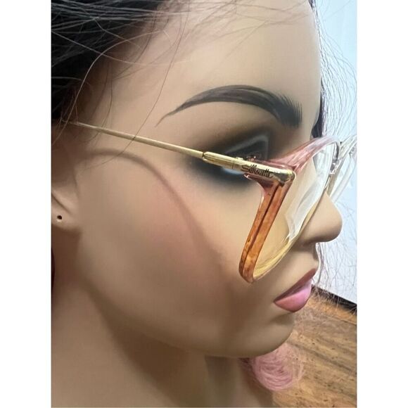 Vintage Silhouette M1705 Burgundy Translucent Oval Sunglasses 56mm - Picture 4 of 12